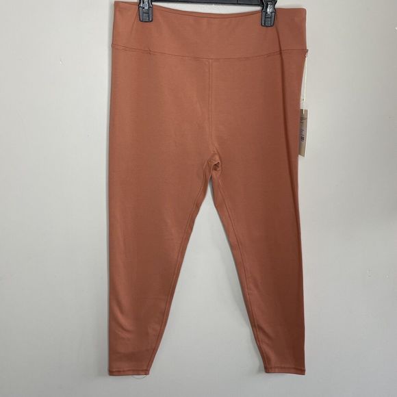 MATE the Label Pants - MATE The Label Leggings Womens 2X Rose Terracotta Stretch NEW Organic Cotton